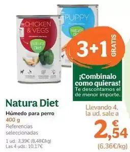 TiendAnimal Natura diet - humedo para perro oferta