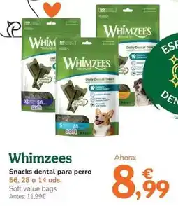 TiendAnimal Whimzees - snacks dental para perro oferta