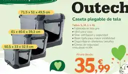 TiendAnimal Outech - caseta plegable de tela oferta