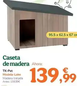 TiendAnimal Tk-pet - caseta de madera oferta