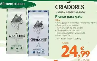 TiendAnimal Criadores - pienso para gato oferta