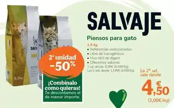 TiendAnimal Salvaje - piensos para gato oferta