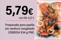 Cash Ifa CONDISA Preparado para paella sin verdura congelado oferta