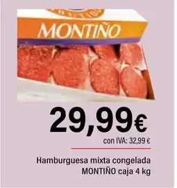 Cash Ifa MONTIÑO Hamburguesa mixta congelada  caja oferta