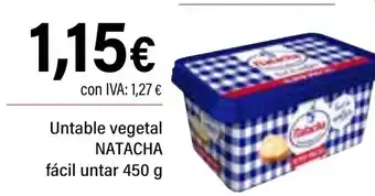 Cash Ifa NATACHA Untable vegetal oferta