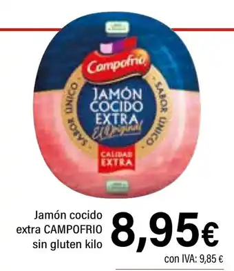 Cash Ifa CAMPOFRIO Jamón cocido extra sin gluten oferta