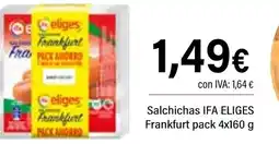 Cash Ifa IFA ELIGES Salchichas Frankfurt oferta