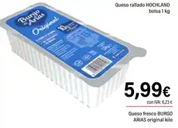 Cash Ifa BURGO ARIAS Queso fresco original oferta