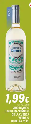 Cash Ifa Vino blanco d.o.rueda señorio de la cuenca verdejo oferta