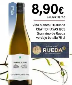 Cash Ifa CUATRO RAYAS Vino blanco D.O.Rueda 1935 Gran vino de Rueda verdejo oferta