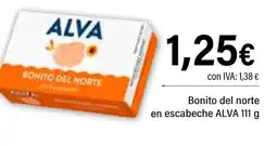 Cash Ifa ALVA Bonito del norte en escabeche oferta