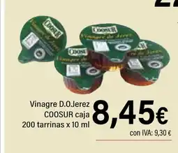 Cash Ifa COOSUR Vinagre D.O.Jerez caja 200 tarrinas oferta