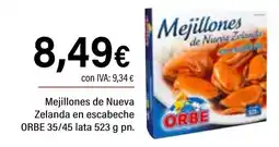 Cash Ifa ORBE Mejillones de Nueva Zelanda en escabeche oferta