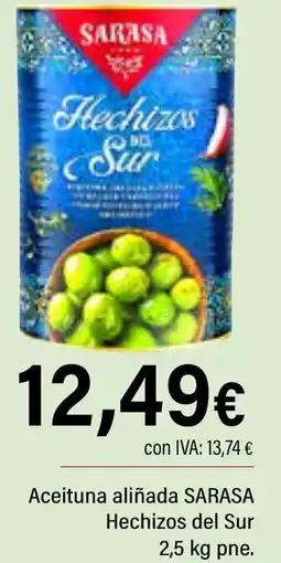 Cash Ifa SARASA Aceituna aliñada Hechizos del Sur oferta