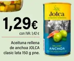 Cash Ifa JOLCA Aceituna rellena de anchoa clasic oferta