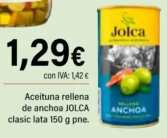 Cash Ifa JOLCA Aceituna rellena de anchoa clasic oferta