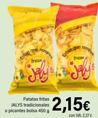 Cash Ifa JAYS Patatas fritas tradicionales o picantes oferta