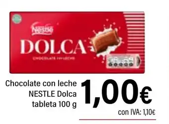 Cash Ifa NESTLE Chocolate con leche Dolca tableta oferta