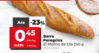 Dia El Molino de Dia Barra Peregrina 250g oferta