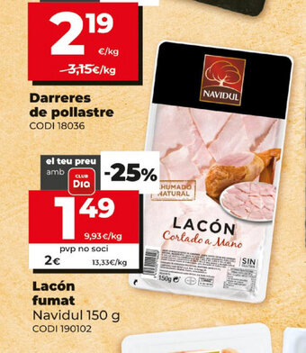 Dia Navidul Lacón fumat 150g oferta
