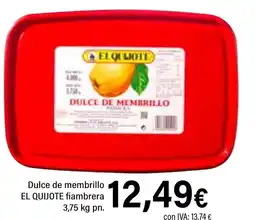Cash Ifa EL QUIJOTE Dulce de membrillo fiambrera oferta