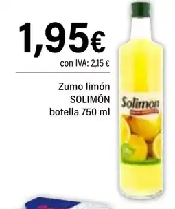 Cash Ifa SOLIMÓN Zumo limón oferta