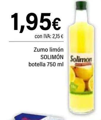 Cash Ifa SOLIMÓN Zumo limón oferta