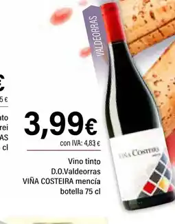 Cash Ifa VIÑA COSTEIRA Vino tinto D.O Valdeorras oferta