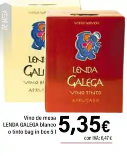 Cash Ifa LENDA GALEGA Vino de mesa oferta