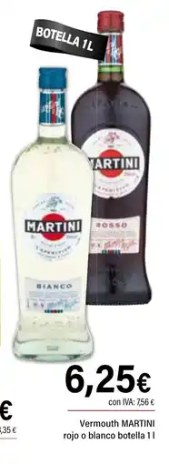 Cash Ifa MARTINI Vermouth rojo o blanco botella oferta