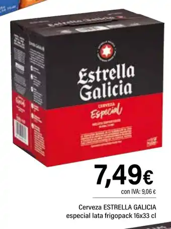 Cash Ifa ESTRELLA GALICIA Cerveza especial lata frigopack oferta