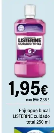 Cash Ifa LISTERINE Enjuague bucal cuidado oferta