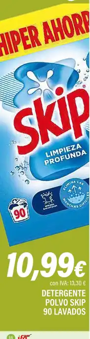 Cash Ifa Detergente polvo skip 90 lavados oferta