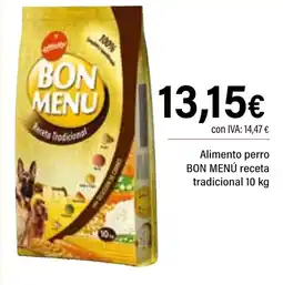 Cash Ifa BON MENU Alimento perro receta tradicional oferta