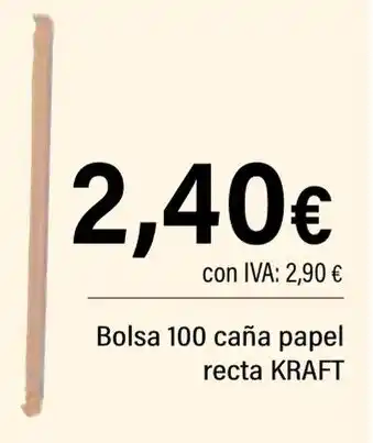 Cash Ifa Bolsa 100 caña papel recta oferta