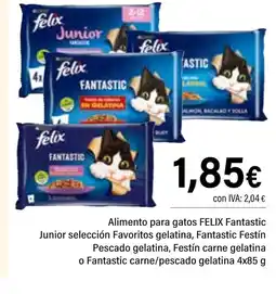 Cash Ifa Alimento para gatos Fantastic Junior selección Favoritos gelatina, Fantastic Festín Pescado gelatina oferta