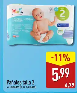 ALDI Pañales talla 2 oferta