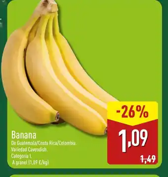 ALDI Banana oferta