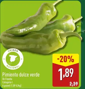 ALDI Pimiento dulce verde oferta