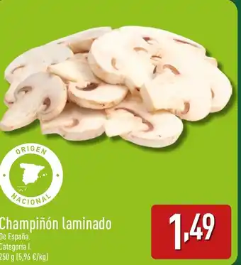 ALDI Champiñón laminado oferta