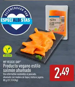 ALDI MY VEGGIE DAY Producto vegano estilo salmón ahumado oferta