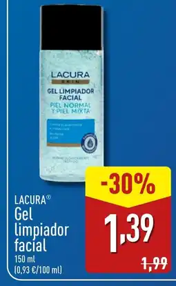 ALDI LACURA Gel Limpiador facial oferta