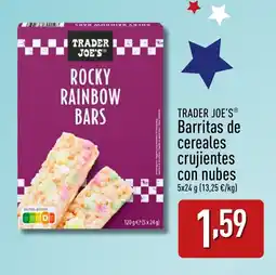 ALDI TRADER JOE'S Barritas de cereales crujientes con nubes oferta