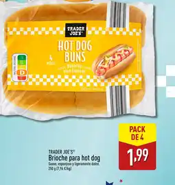 ALDI TRADER JOE'S Brioche para hot dog oferta