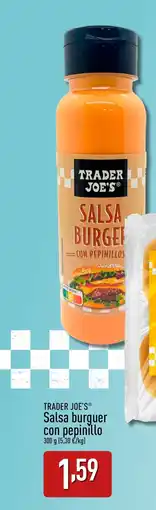 ALDI TRADER JOE'S Salsa burguer con pepinillo oferta