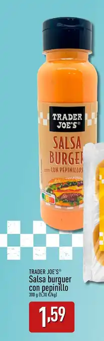 ALDI TRADER JOE'S Salsa burguer con pepinillo oferta