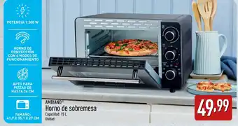 ALDI AMBIANO Horno de sobremesa oferta