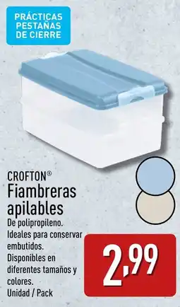 ALDI CROFTON Fiambreras apilables oferta