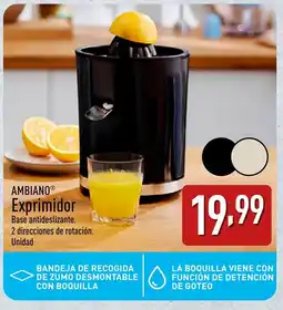 ALDI AMBIANO Exprimidor oferta