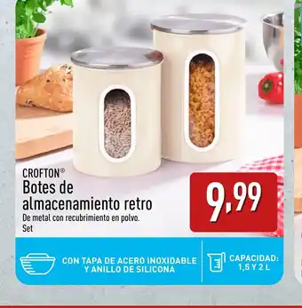 ALDI CROFTON Botes de almacenamiento retro oferta